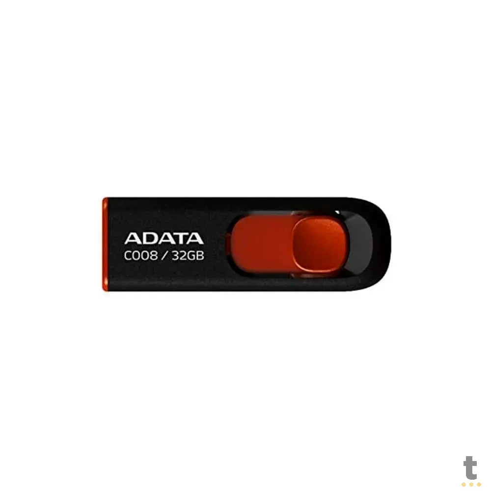 Pen Drive 32gb USB Adata 32G Preto / Vermelho - AC00832GRKD Truedata