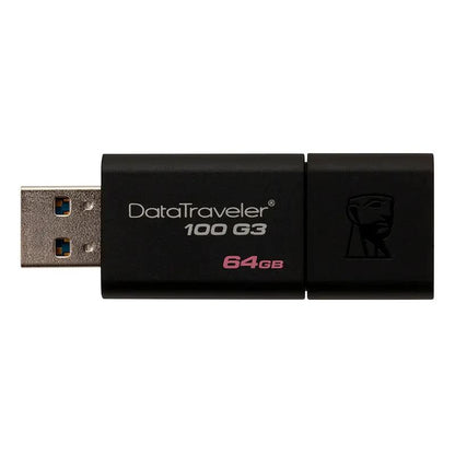 Pen Drive 64gb 3.0 Kingston Preto - Dt100g3/64gb Truedata