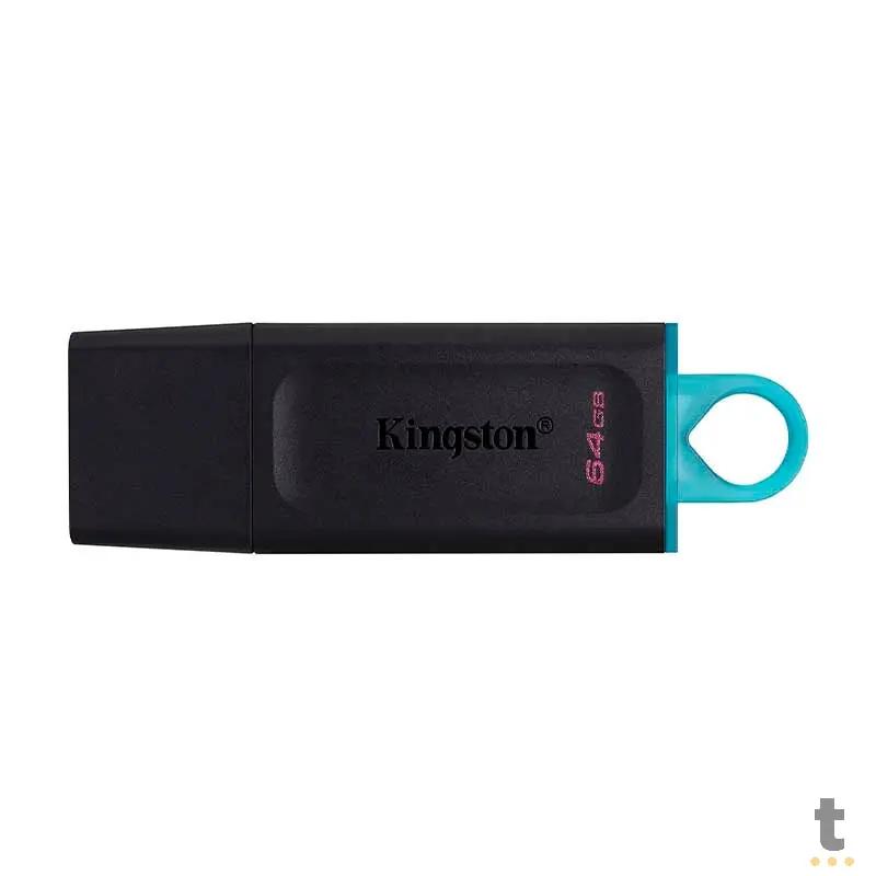 Pen Drive 64gb Kingston DataTravaler Exodia 3.2 Preto - DTX/64GB Truedata