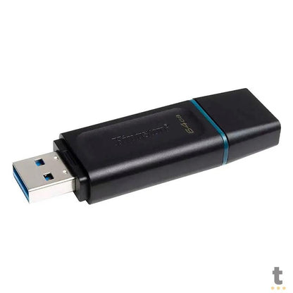 Pen Drive 64gb Kingston DataTravaler Exodia 3.2 Preto - DTX/64GB Truedata