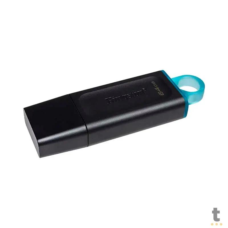 Pen Drive 64gb Kingston DataTravaler Exodia 3.2 Preto - DTX/64GB Truedata