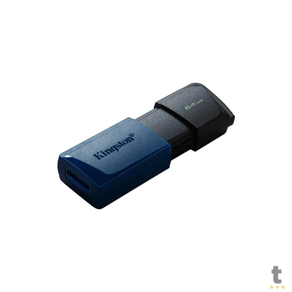 Pen Drive 64gb Kingston DataTravaler Exodia M 3.2 Azul - DTXM/64GB Truedata