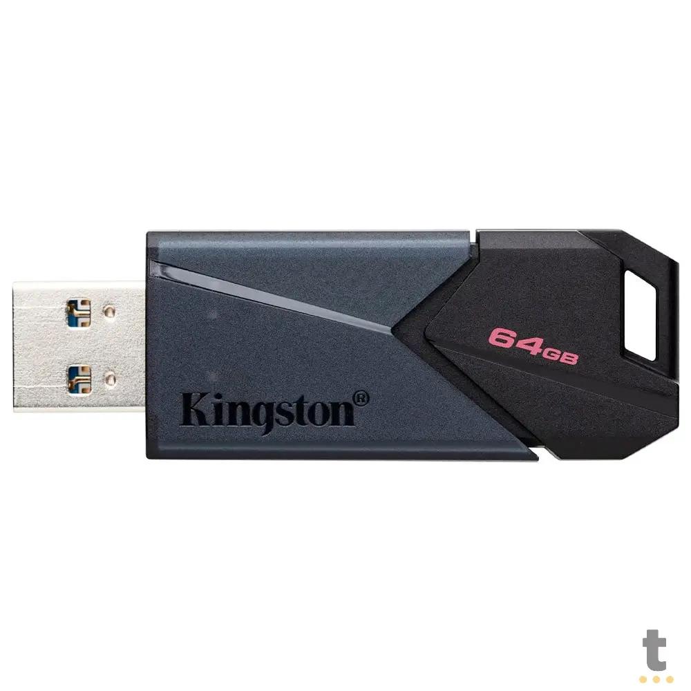 Pen Drive 64gb Kingston DataTravaler Exodia Onix 3.2 Preto - DTXON/64GB Truedata