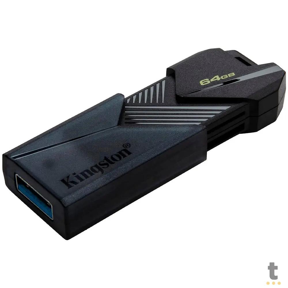 Pen Drive 64gb Kingston DataTravaler Exodia Onix 3.2 Preto - DTXON/64GB Truedata