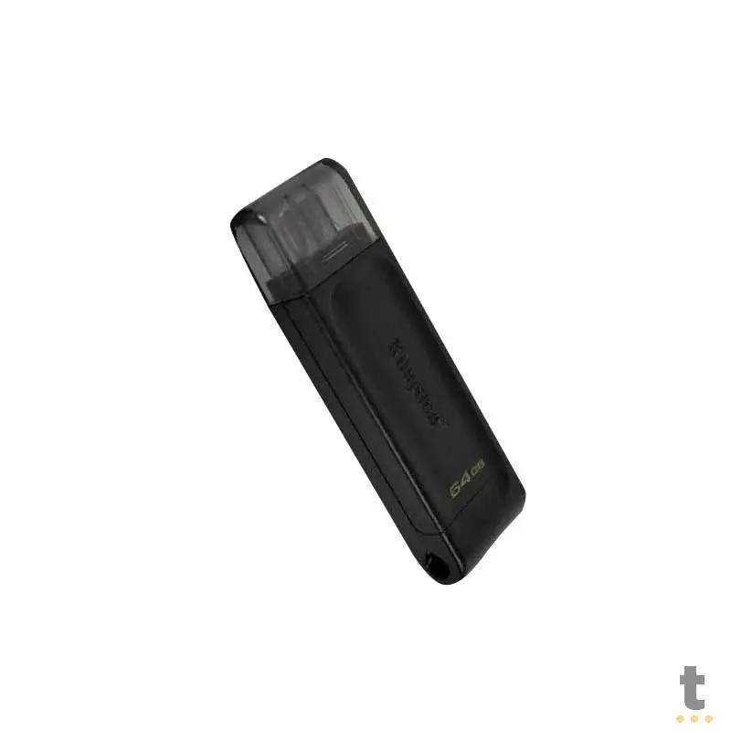 Pen Drive 64gb Kingston USB Tipo C DataTraveler 70 - DT70/64GB Truedata
