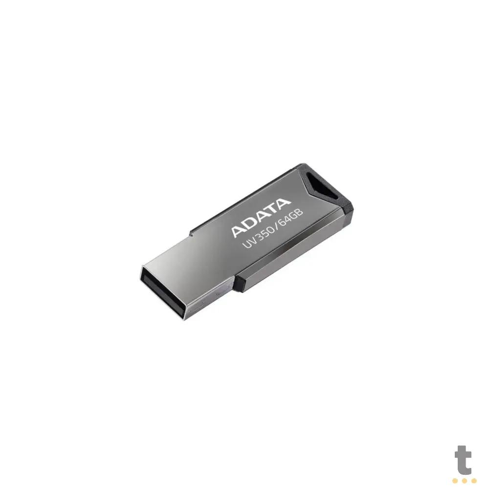 Pen Drive 64gb USB Adata AUV350 Metal - AUV350-64G-RBK Truedata