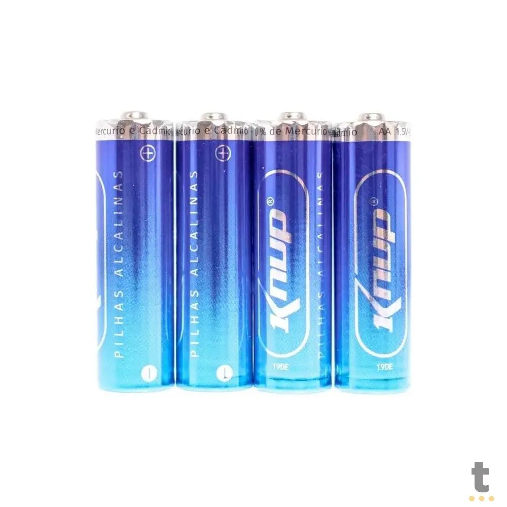 Pilha Alcalina AA 1.5V Knup  (Cartela C/4 Pilhas) - KP-4900AA Truedata