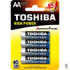 Pilha Alcalina AA 1.5V Toshiba High Power LR6GCP (Cartela C/4 Pilhas) - 72449 Truedata