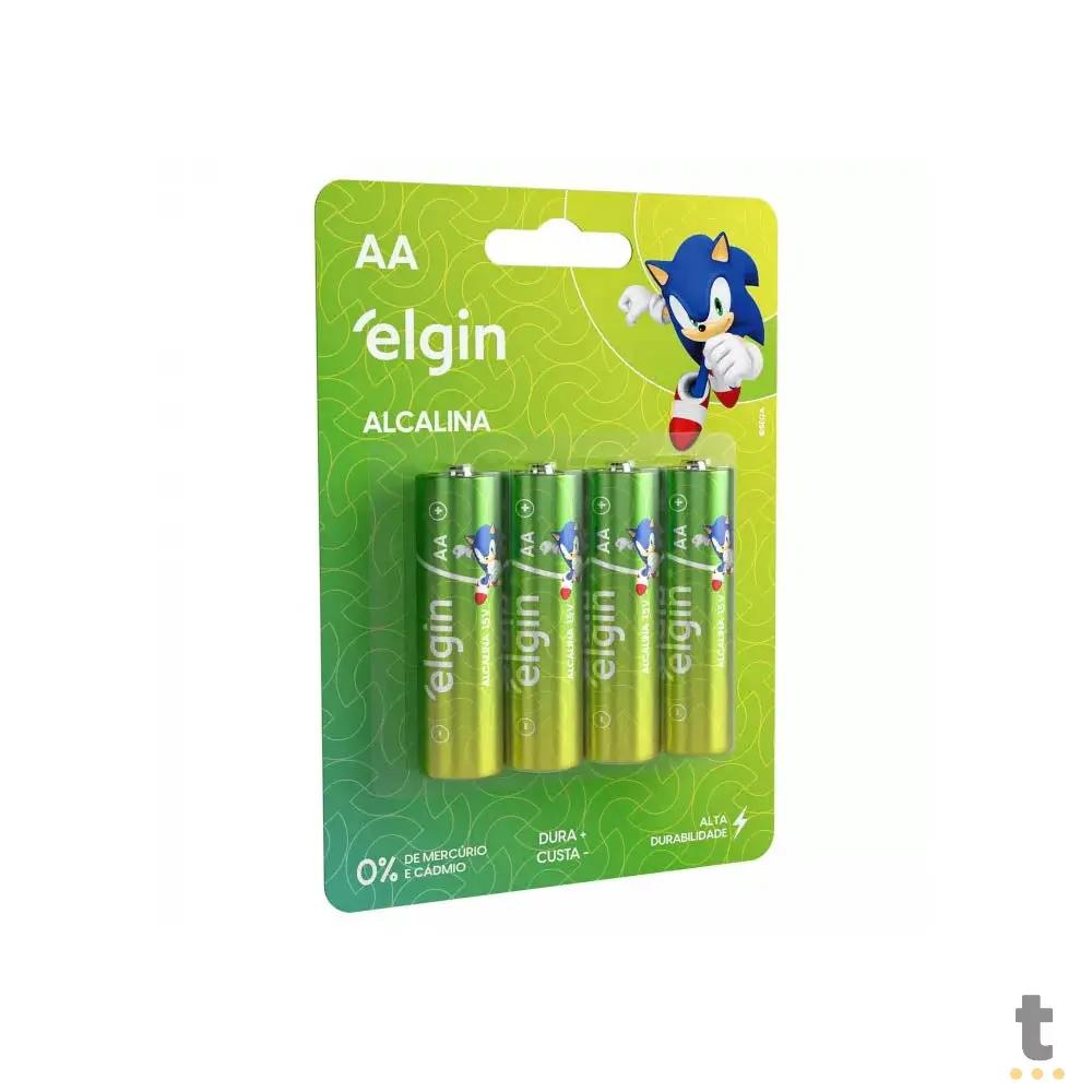Pilha Alcalina AA Pequena Elgin (Cartela C/4 Pilhas) - 82153 Truedata