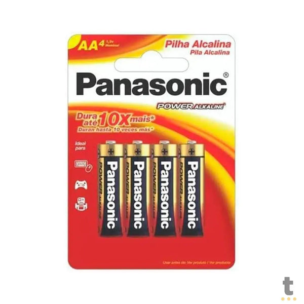 Pilha Alcalina AA Pequena Panasonic  (Cartela C/4 Pilhas) - LR6XAB/4B192