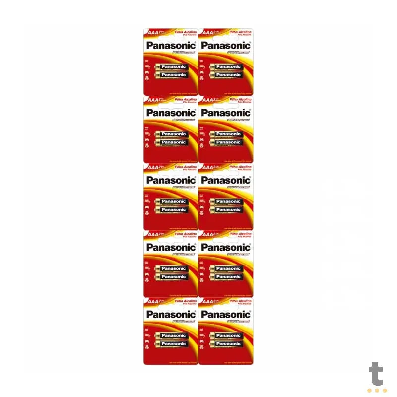 Pilha Alcalina AAA Palito Panasonic Lr03-2bt480 - 1001091 - Caixa com 20 Truedata