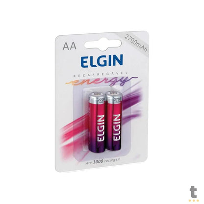 Pilha Recarregável AA 2700mah Elgin (Blister C/ 2 Pilhas) - 82174 Truedata