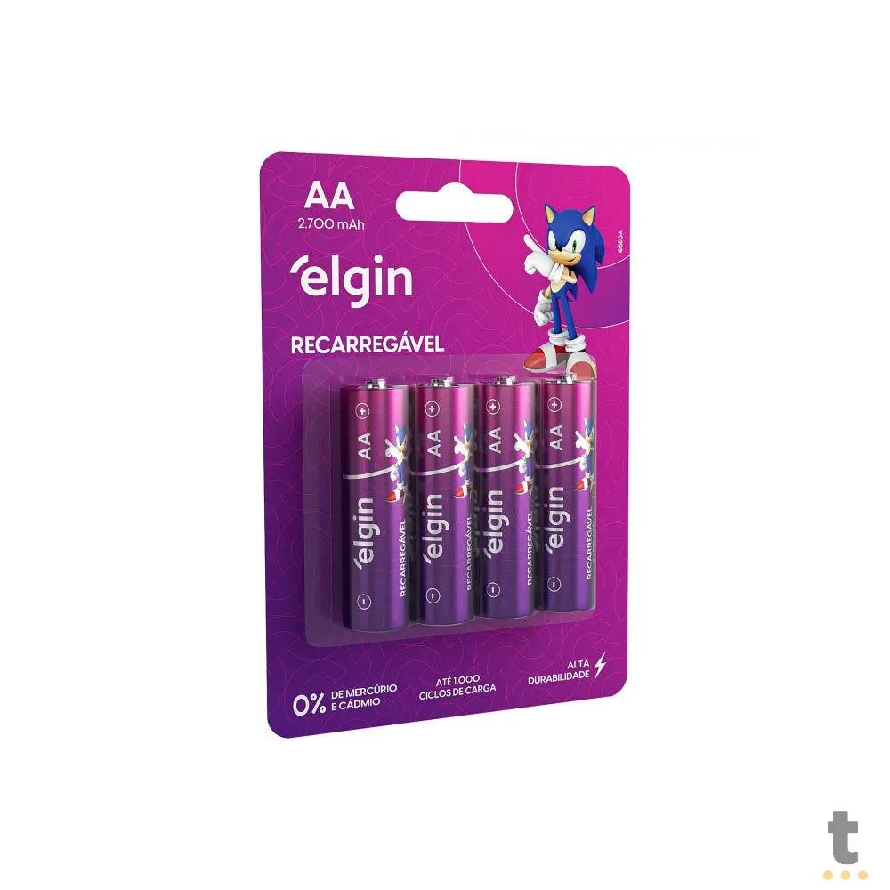 Pilha Recarregável AA 2700mah Elgin (Blister C/ 4 Pilhas) - 82175 Truedata