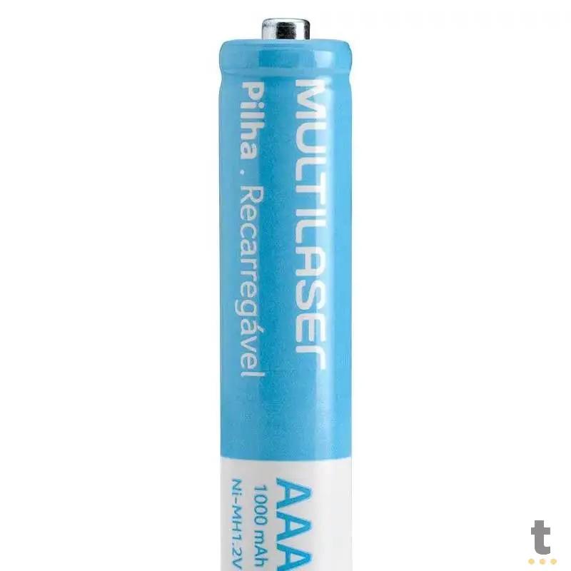 Pilha Recarregável AAA 1000mah Multilaser (Blister C/ 4 Pilhas) - CB050 Truedata