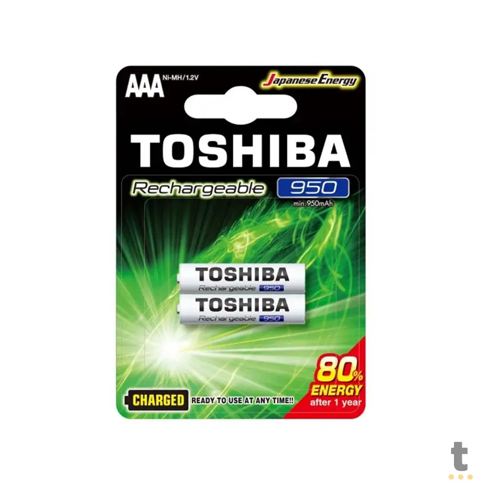 Pilha Recarregável AAA 950mah Toshiba (Blister C/2 Pilhas) - TNH03GAE Truedata