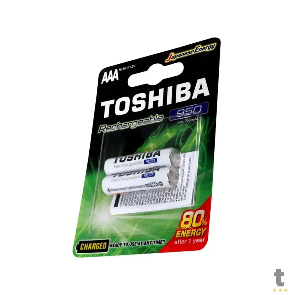 Pilha Recarregável AAA 950mah Toshiba (Blister C/2 Pilhas) - TNH03GAE Truedata
