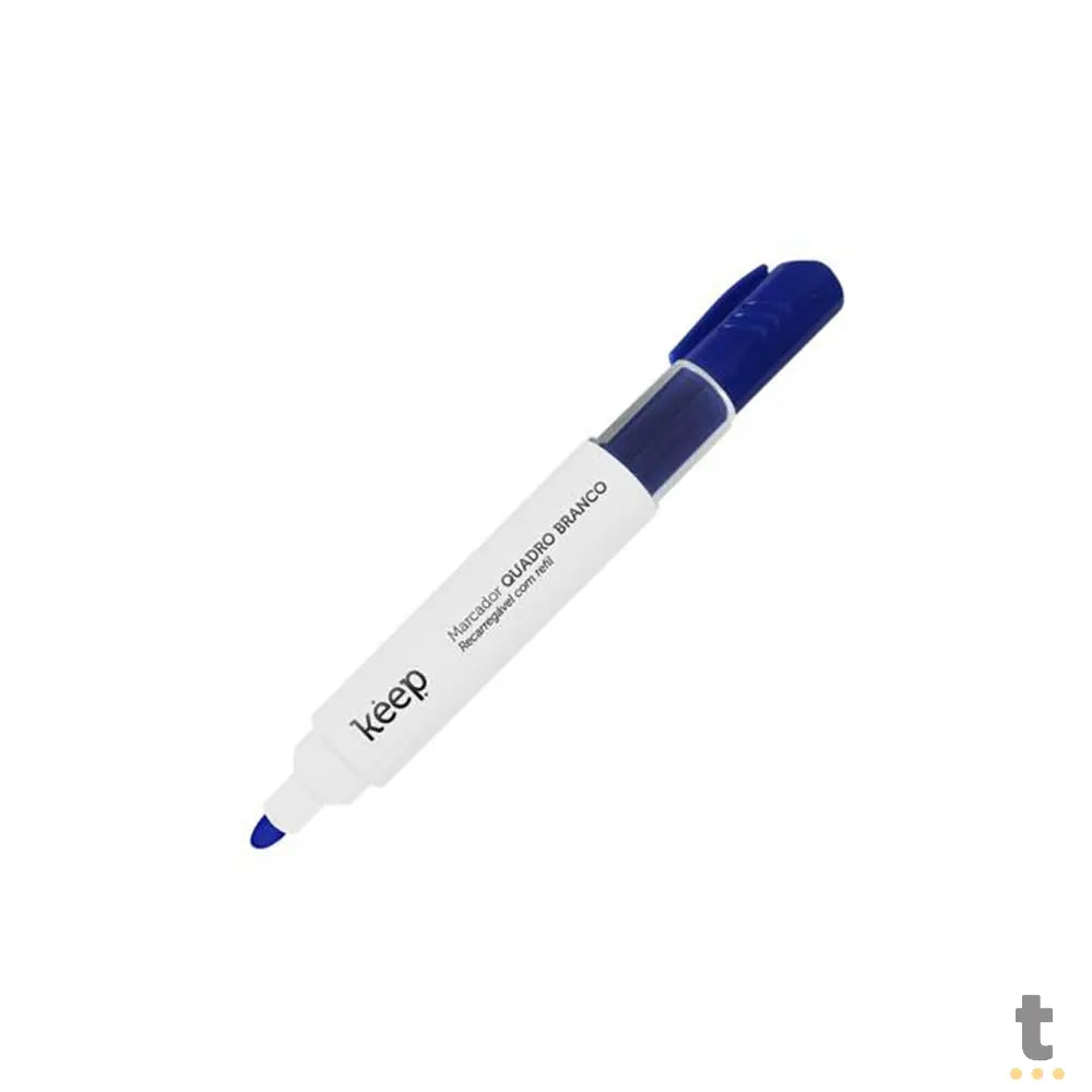 Pincel Marcador de Quadro Branco Keep Recarregável Azul - MR001 Truedata