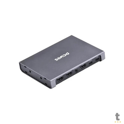 Placa De Captura de Vídeo Portátil 4k PCYes Lynx Usb Tipo C Hdmi Dual - UHD-03 Truedata