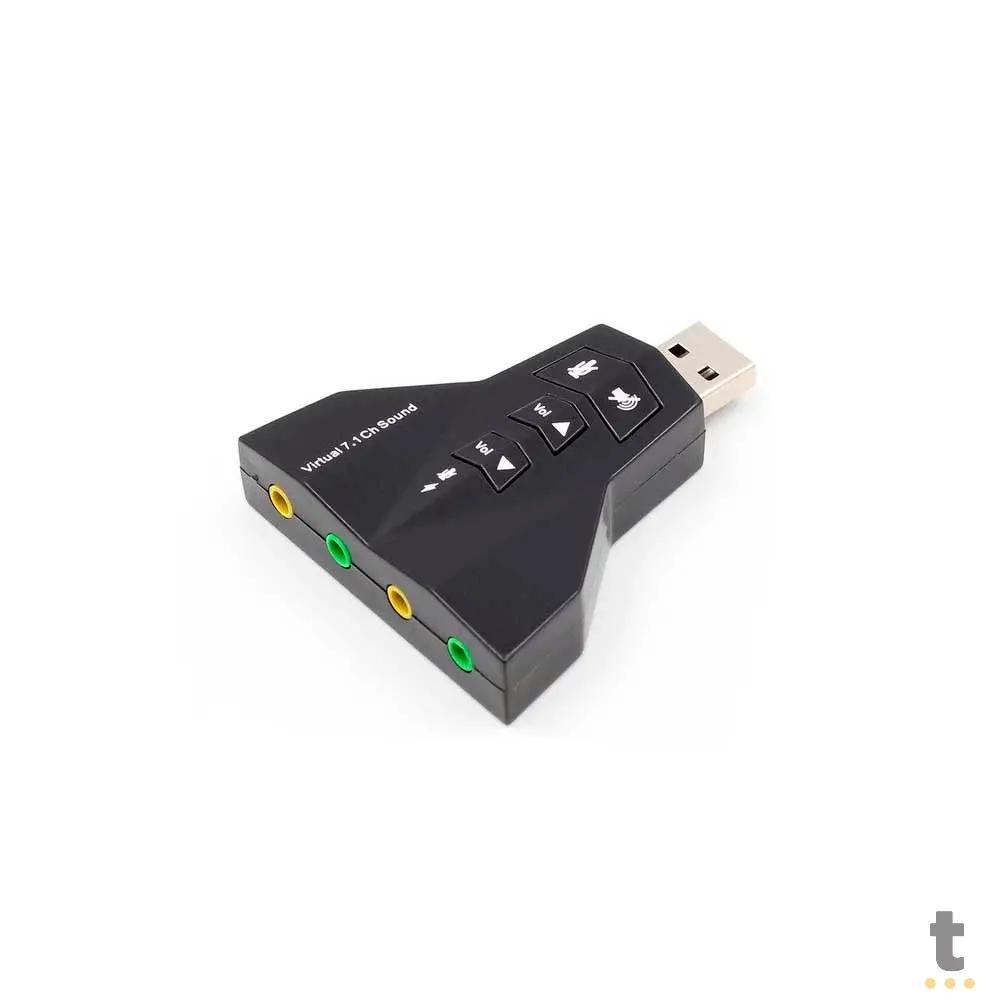 Placa De Som Usb P2 Knup T65 7.1 Digital Truedata