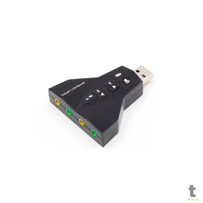 Placa De Som Usb P2 Knup T65 7.1 Digital Truedata