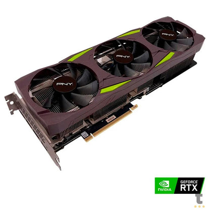Placa De Video 12gb Rtx3080 Gddr6X Pny 384bits 3 Fans 3xDisplayPort 1xHdmi - VCG308012LTFMPB-TF Truedata