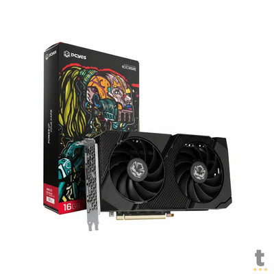 Placa De Video 16Gb RX 7600 XT Gddr6 AMD Radeon PcYes Project Edge Dual Fan 3x Displayport 1x Hdmi - PVR760016GBPEDF