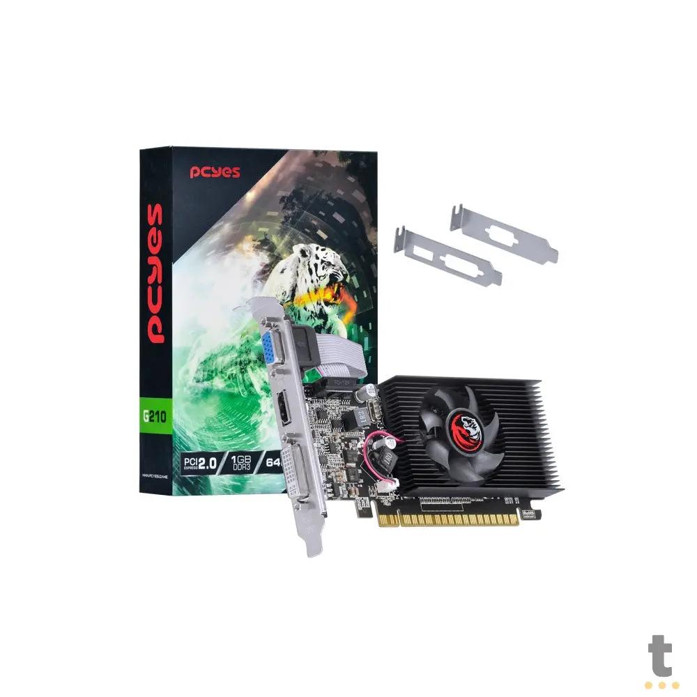Placa De Video 1gb G210 Ddr3 Nvidia Geforce Pcyes 64Bits Hdmi Dvi Vga Low Profile - PVG2101GBR364LP Truedata