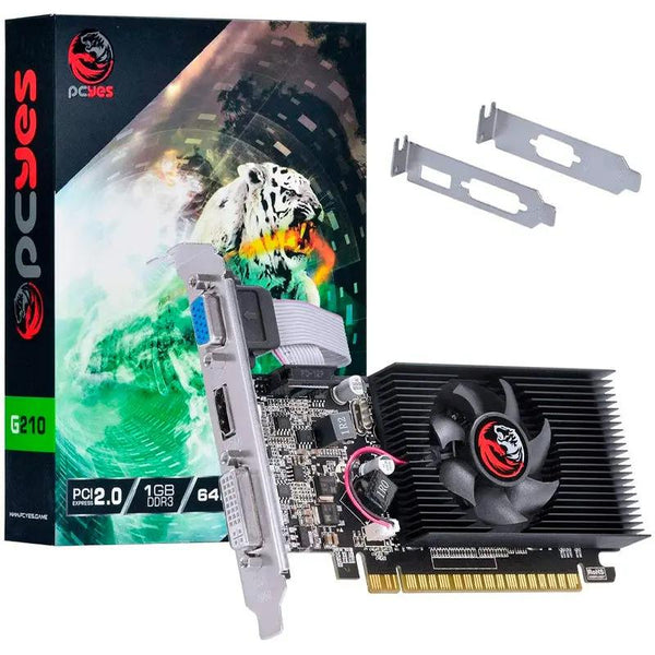 Placa De Video 1gb G210 Ddr3 Nvidia Geforce Pcyes Hdmi Dvi Vga - PA210G6401D3LP