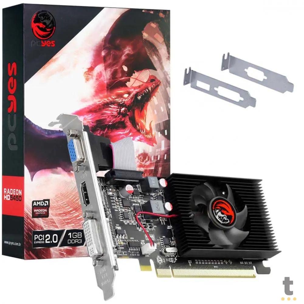 Placa De Video 1gb HD5450 Ddr3 PCYes Radeon 64bits Vga Hdmi Dvi - PJ1G5450R3 Truedata