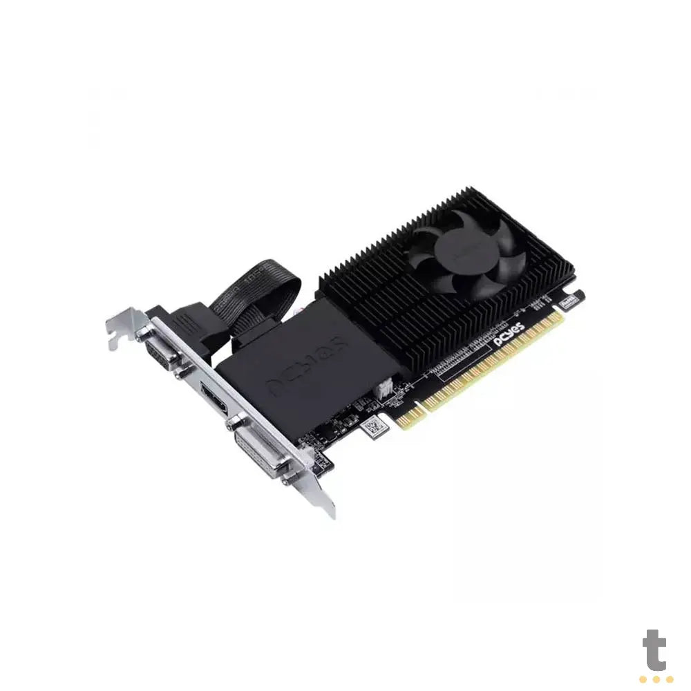 Placa De Video 2Gb R5 220 Gddr3 Pcyes AMD Radeon Project Edge 64bits Hdmi Dvi Vga Low Profile - PPER5DR3LPBR Truedata
