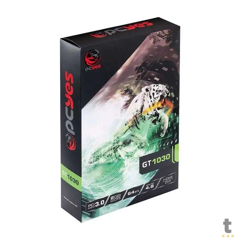 Placa De Video 2gb Gt1030 Ddr5 Pcyes Gaming Edition Pa1030gt6402g5 64bits 6000mhz Dvi Hdmi Truedata