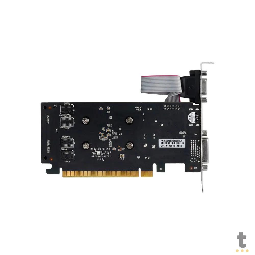 Placa De Video 2gb ddr3 PcYes Nvidia Geforce Gt 610 64bits Low Profile Hdmi Dvi Vga - PVG6102GBR364LP Truedata
