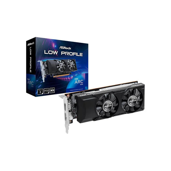 Placa De Video 4Gb A310 Gddr6 Arc Intel Asrock Hdmi Displayport Low Profile - 90-GA4NZZ-00UANF