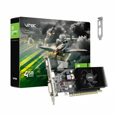Placa De Video 4Gb GT 730 Gddr3 Vinik Low Profile Nvidia Geforce 128 Bits Hdmi Dvi Vga - GPUK7304GBLP0H2