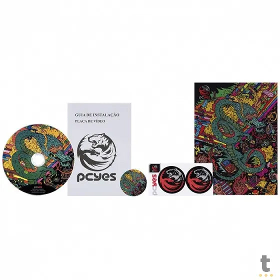 Placa De Video 4Gb GTX 1650 Gddr6 Pcyes Nvidia Geforce Dual Fan 128bits Displayport Hdmi Dvi Graffiti Series - PA1650412 Truedata