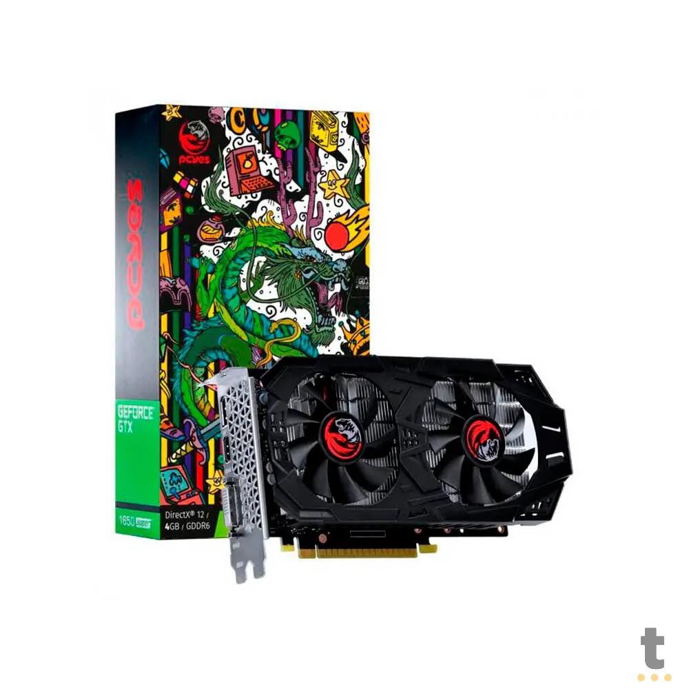 Placa De Video 4gb Gddr6 PCYes Gtx 1650 Super Nvidia Geforce 128bits Dual Fan DisplayPort Hdmi Dvi - PAK1650S4GBDF Truedata