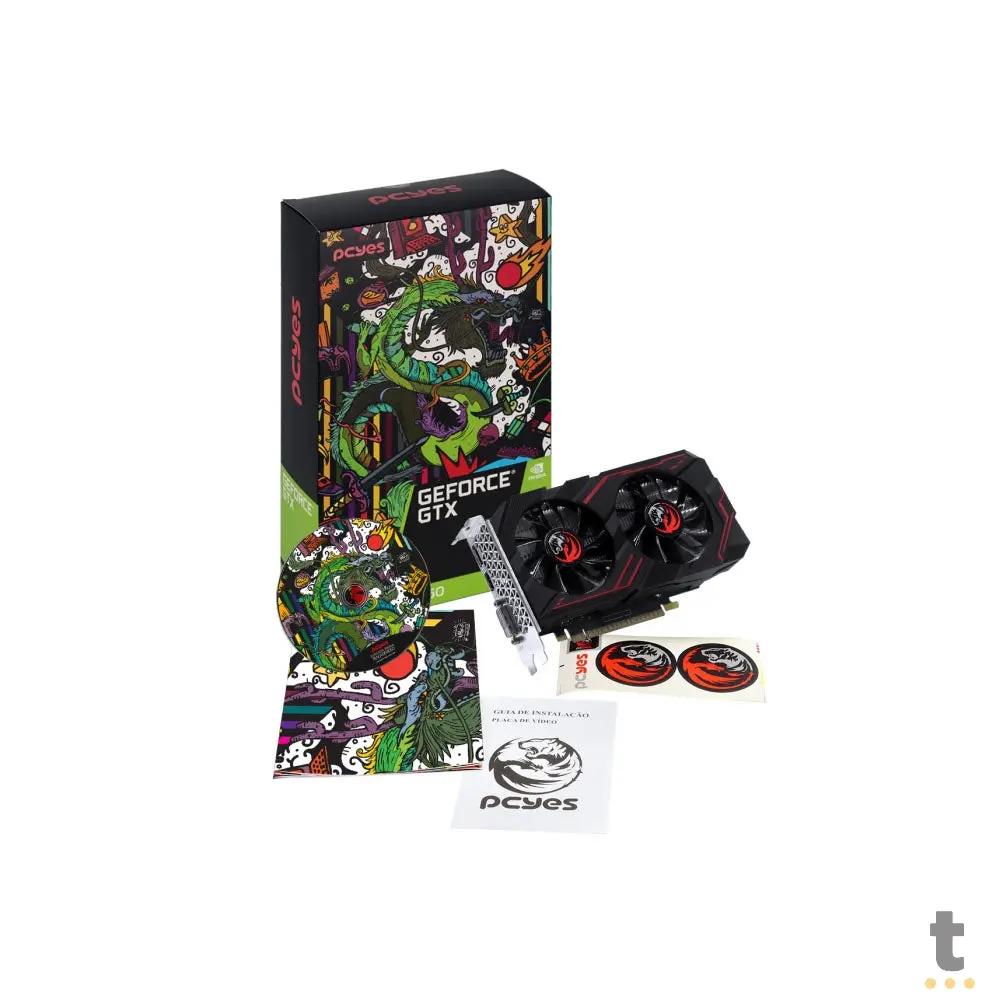 Placa De Video 4gb Gddr6 PcYes Gtx1650 Nvidia Geforce 128bits Dual Fan DisplayPort Hdmi Dvi - PVGTX16504GBR6128 Truedata