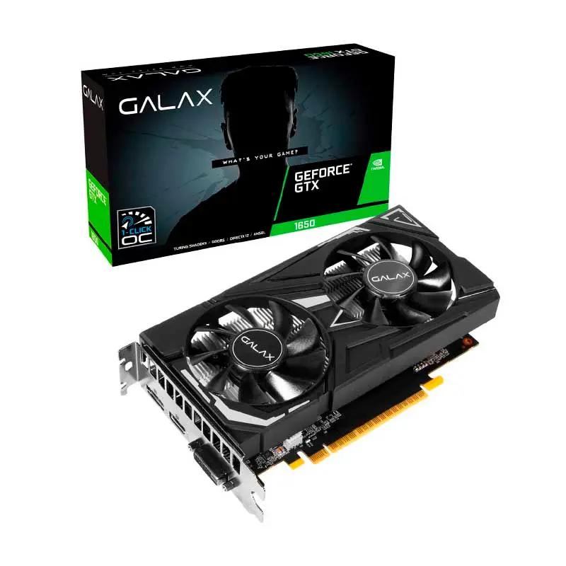 Placa De Video 4gb Gtx1650 Gddr6 Galax One Click 8Gbps DisplayPort Hdmi Dvi - 65SQL8DS66E6 Truedata