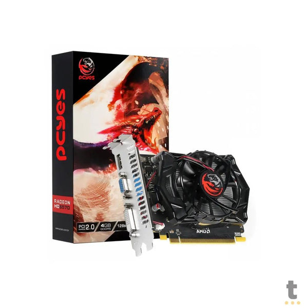 Placa De Video 4gb Hd6570 Gddr5 Gaming Edition Pcyes 128bits Single Fan Hdmi Dvi Vga - PJHD6570GR54GSF