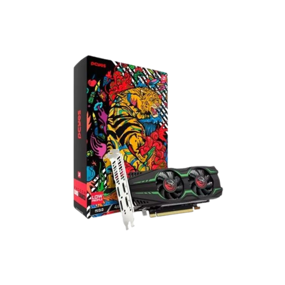 Placa De Video 4gb RX 570 Gddr5 AMD Radeon PCYes Graffiti Series 128bits Dual Fan 4x Hdmi Low Profile - PVRX570LP4GBDF Truedata