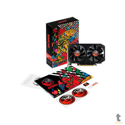 Placa De Video 4gb RX550 Gddr5 AMD Radeon PCYes 128bits Dual Fan Hdmi DisplayPort Dvi - PJRX5504GGR5DF Truedata