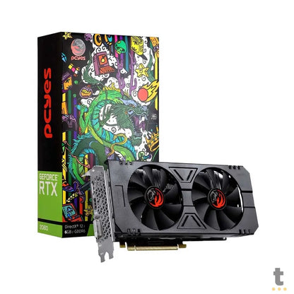 Placa De Video 6Gb RTX 2060 Gddr6 Pcyes Nvidia Geforce 192bits Hdmi Dvi DisplayPort - PA2060RTX6GDF Truedata