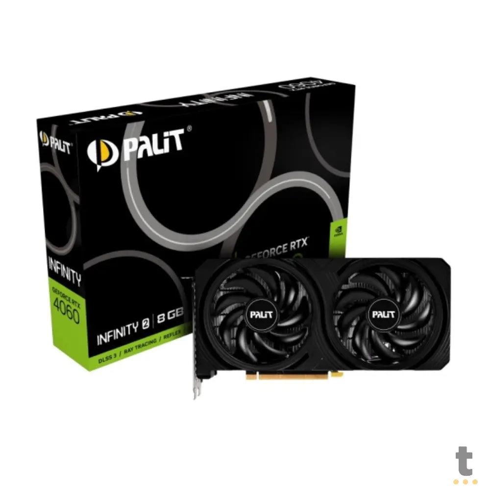 Placa De Video 8Gb RTX 4060 Gddr6 Palit Infinity 2 GeForce 128Bits 2460Mhz 3x Displayport 1x Hdmi - NE64060019P1-1070L Truedata