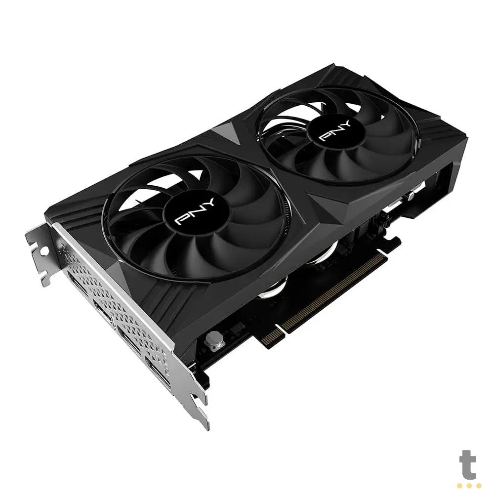 Placa De Video 8gb Rtx4060 Gddr6 Nvidia GeForce PNY Verto 128bits 2460mhz 3x Displayport 1x Hdmi - VCG40608DFXPB1 Truedata