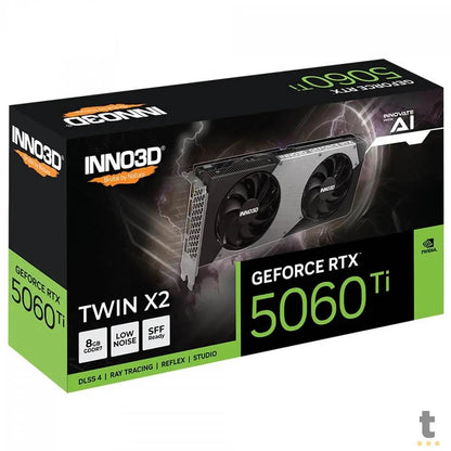 Placa De Vídeo Inno3d Nvidia Geforce Twin X2 OC RTX 5060Ti 8gb GDDR7 128bits 3x Displayport 1x Hdmi - N506T2-08D7 Truedata