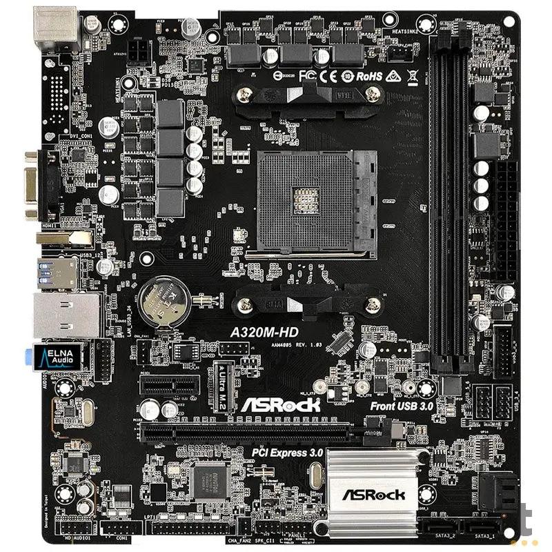 Placa Mae AMD ASRock A320M-HD DDR4 Socket AM4 Truedata