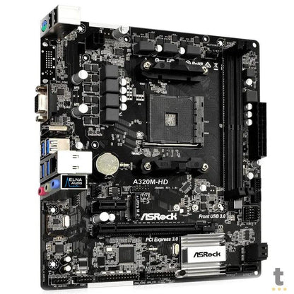 Placa Mae AMD ASRock A320M-HD DDR4 Socket AM4 Truedata