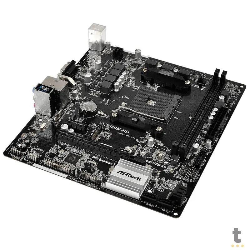 Placa Mae AMD ASRock A320M-HD DDR4 Socket AM4 Truedata