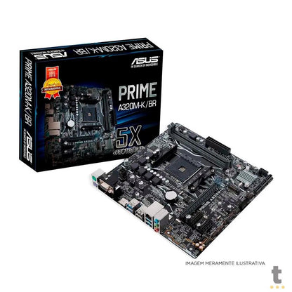 Placa Mae AMD Asus Prime A320M-K/BR DDR4 mATX Socket AM4 Hdmi Truedata