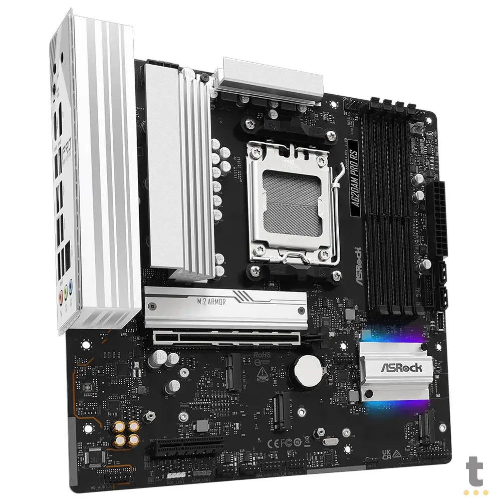 Placa Mae AMD Gigabyte A620AM Pro RS mAtx 4x DDR5 Socket AMD AM5 Ryzen Displayport Hdmi Usb 3.2 Truedata